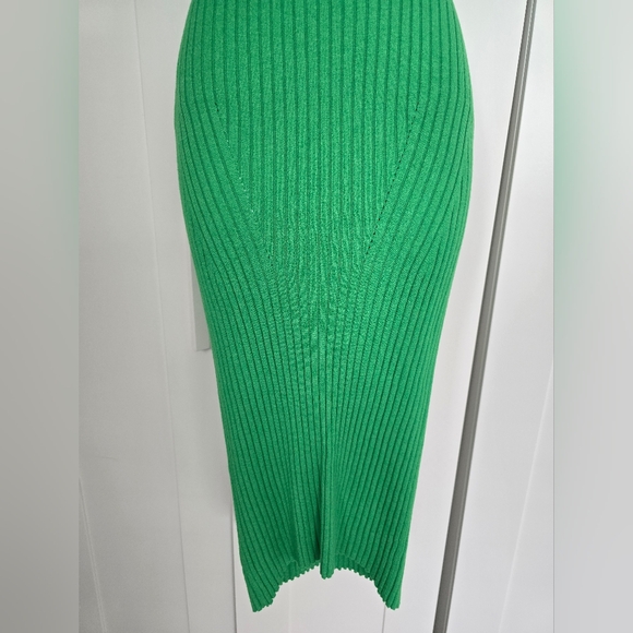 NWOT Rare Retro Fun Ribbed Pointelle Knit Polo & Midi Skirt Set - Picture 9 of 9